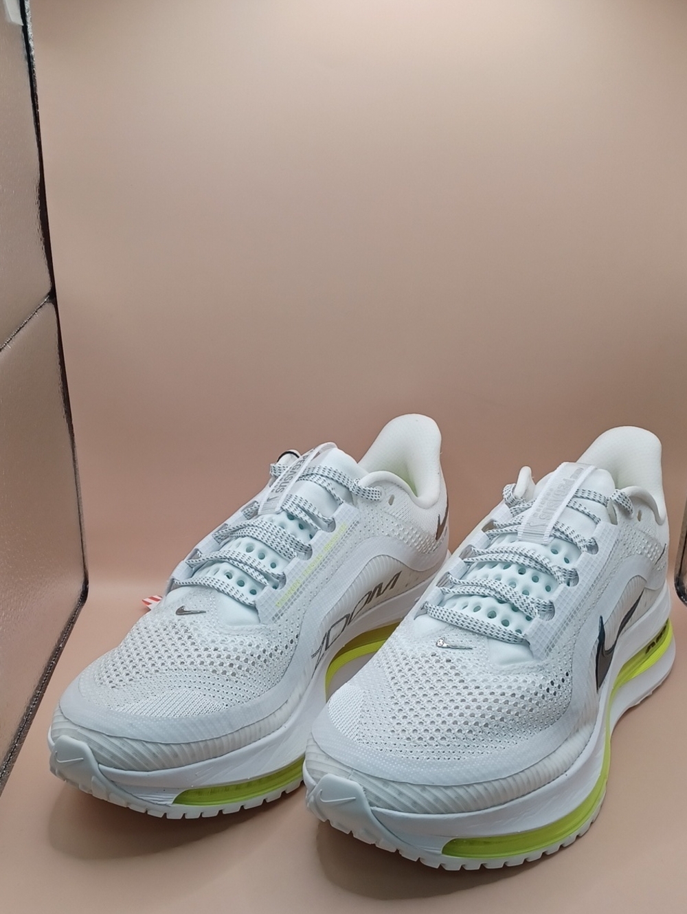 Nike Pegasus Premium Running Shoes-White/Volt Size M:9.5 W:11 US HQ2593-100
